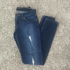 524 Too Superlow Skinny Denim Distressed Jeans